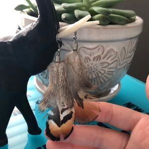 Feather earrings